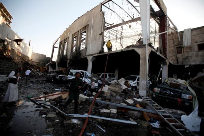 Saudi Jets Attacked a Funeral Hall Killing 140 in Yemen