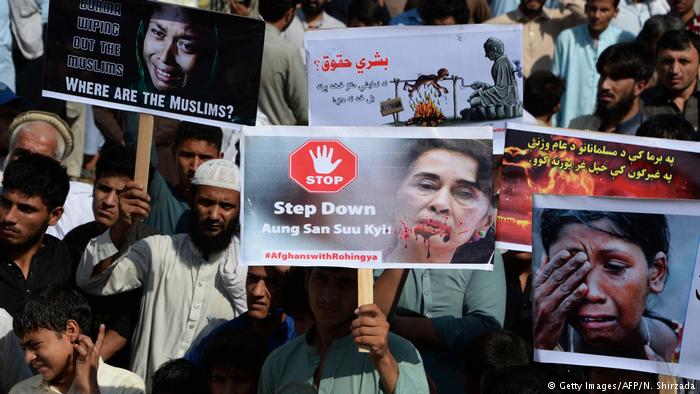 تظاهرات در افغانستان در اعتراض به وضع روهینگیاها / معترضان از کمیته جایزه صلح نوبل خواستند که 
