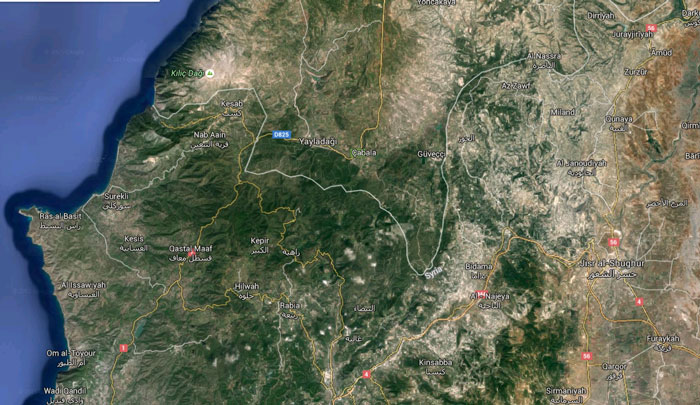 عمليات المسلحين في ريف اللاذقية الشمالي تنطلق من الأراضي التركية