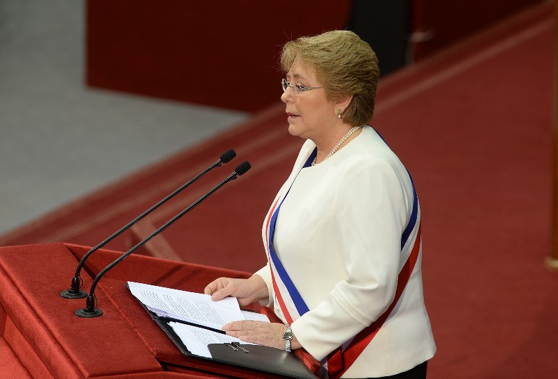 Segunda cuenta pública de la presidenta Bachelet ante Congreso