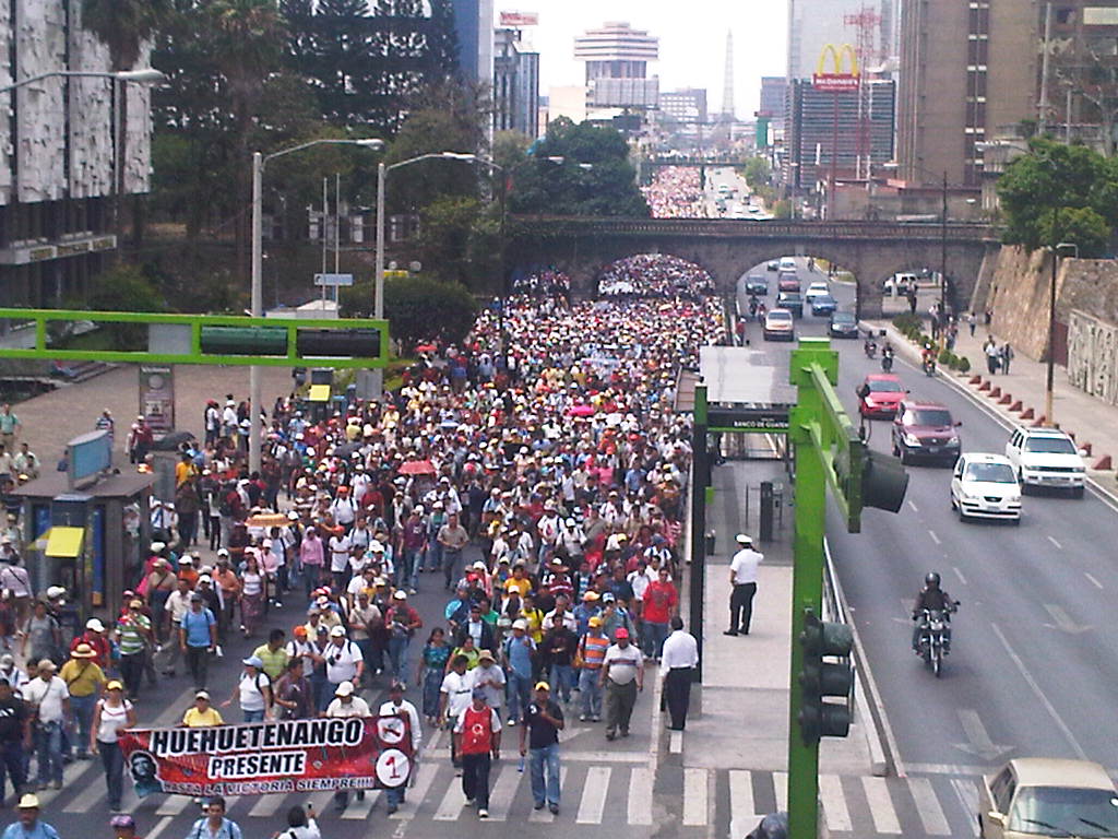 La marcha anticorrupción en Guatemala