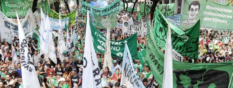 Otra marcha masiva contra Macri en Argentina, esta vez los trabajadores