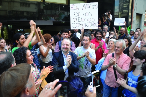 Argentinos piden defensa de Ley de Medios durante el mandato de Macri