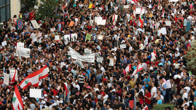 Crisis de basura: Manifestantes libaneses salen a las calles de Beirut 