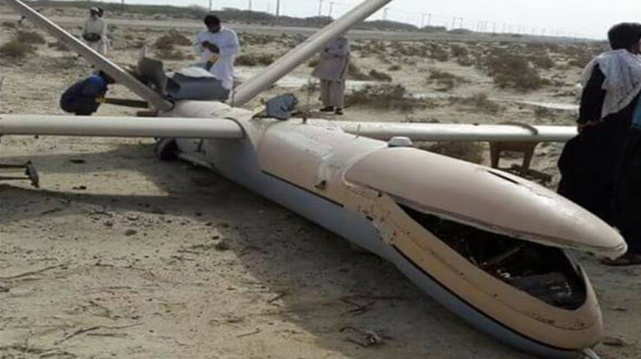 پاکستان، فضائیہ کا ڈرون طیارہ گرکر تباہ 