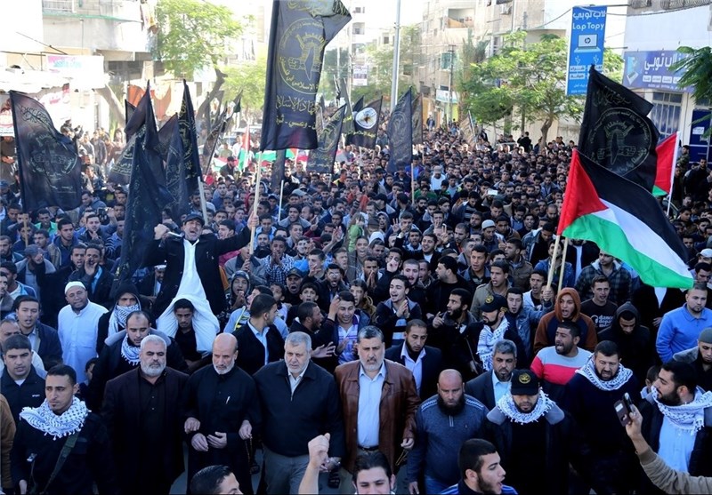 Marchas en Gaza en apoyo a la Intifada palestina