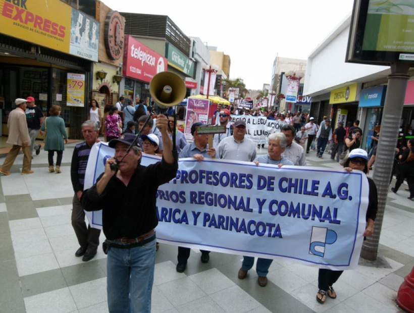 Paro indefinido de profesores chilenos