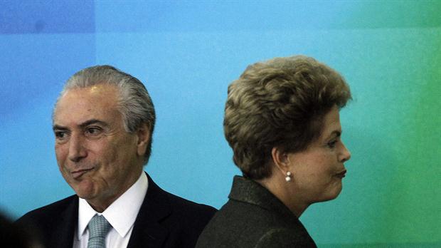 Temer adelanta que se llamará a silencio durante posible juicio político contra Rousseff