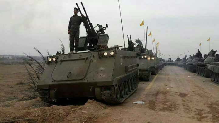 بالصور..حزب الله يحيي "يوم الشهيد" بعرض عسكري ضخم في سوريا