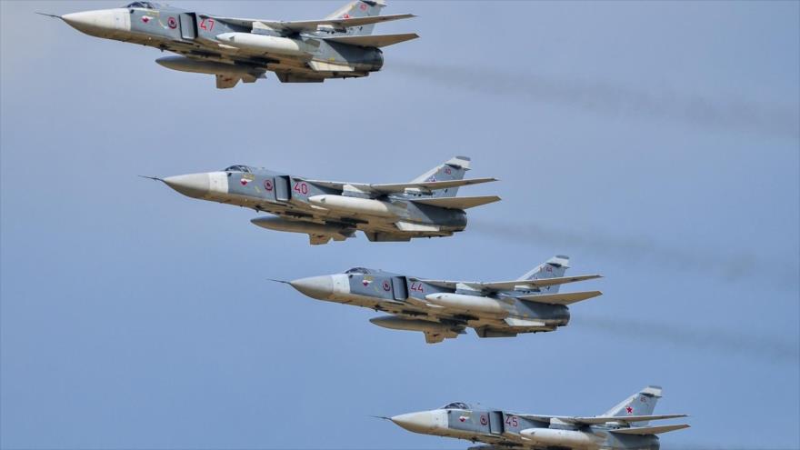 Aviación rusa destruye 1097 objetivos terroristas en Siria en lo que va del año