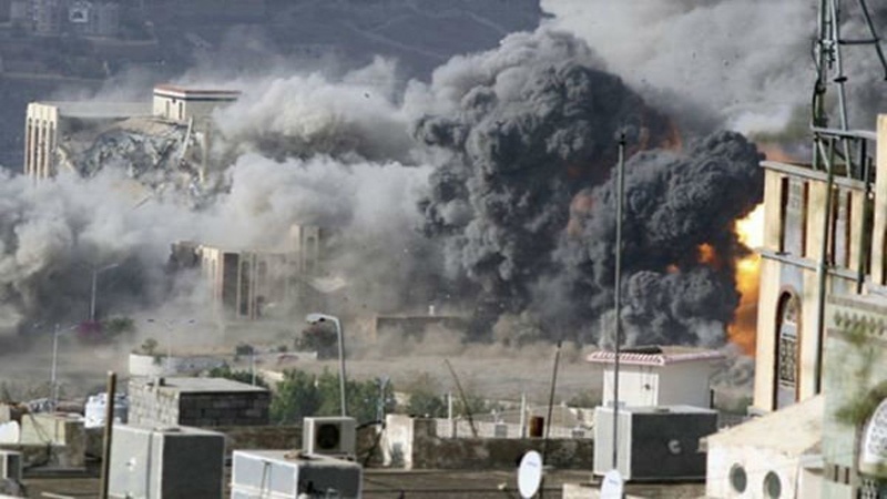 یمن کے مختلف علاقوں پر بمباری