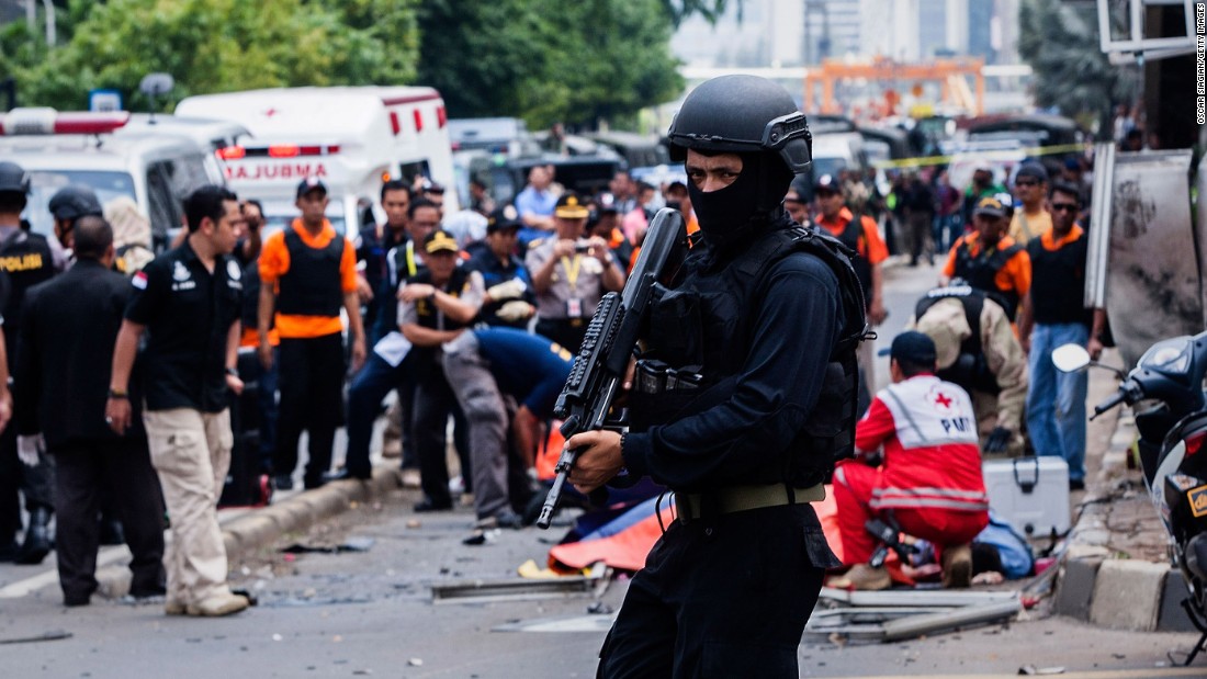 انڈونیشیا، دہشت گردانہ حملے کے الزام میں تین مشتبہ افراد گرفتار