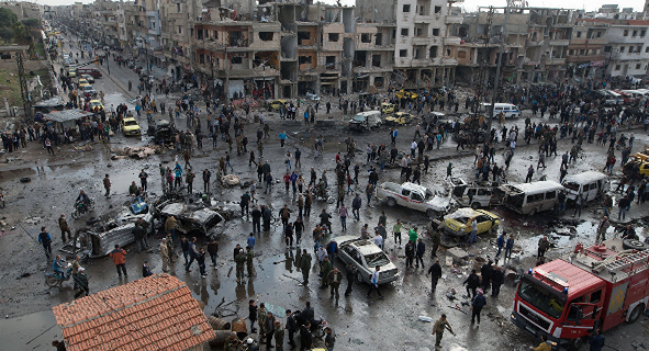 Doble atentado con bomba deja 50 muertos en la ciudad siria de Homs