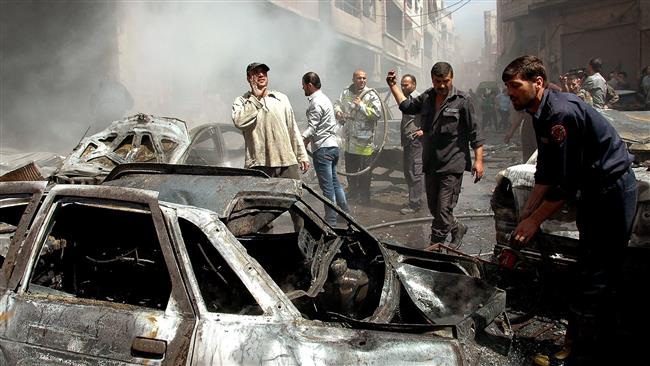 Ocho muertos y veinte heridos en un atentado con coche bomba en Damasco