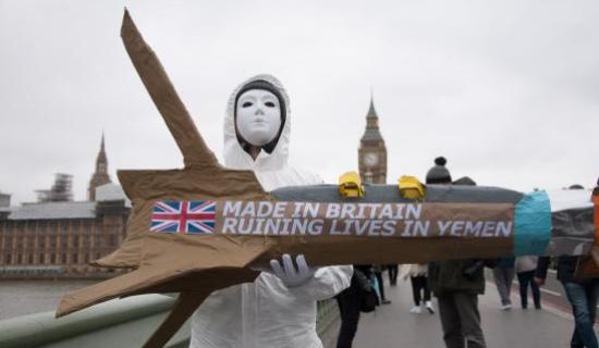 AI protesta en el Reino Unido contra la venta de armas británicas a Arabia Saudí