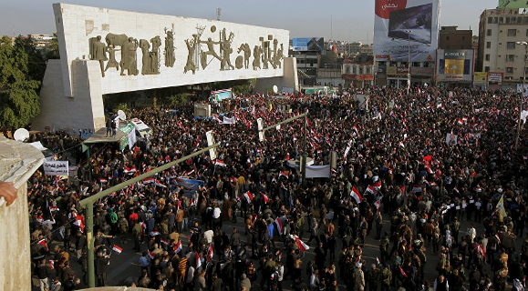 Seguidores del Movimiento Sadr de Irak inician protestas en Bagdad