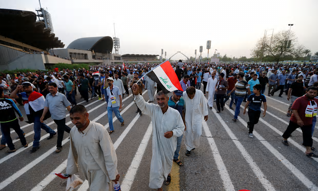 Manifestantes iraquíes abandonan temporalmente las protestas en Zona Verde de Bagdad