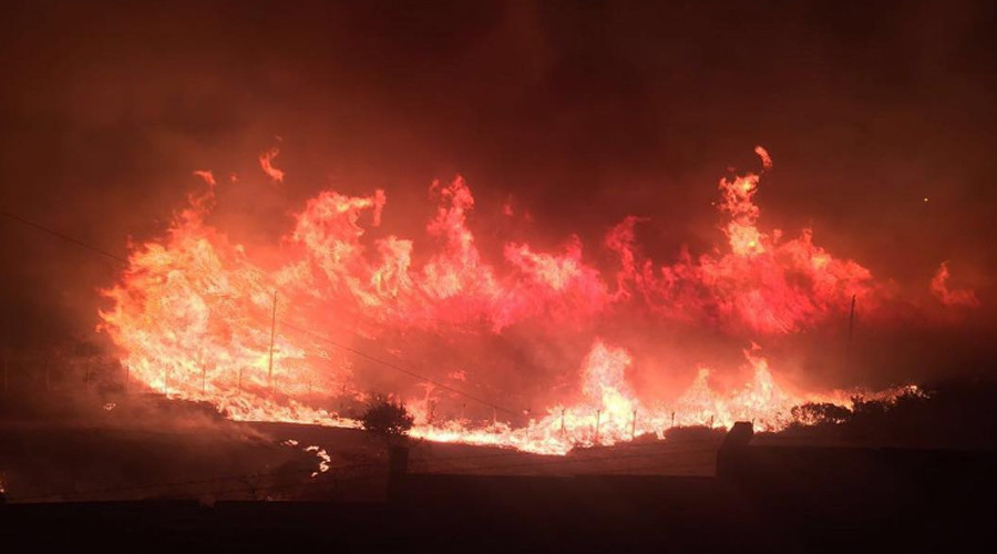 Huge Inferno Erupts Near NATO Base in Turkey