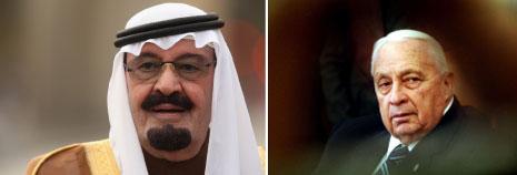 Sharon Offered ’Hand of Friendship’ to Dead Saudi King