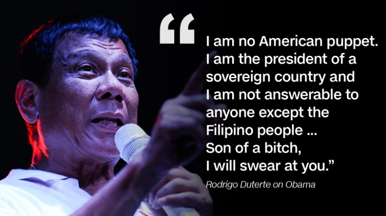 أوباما يلغي لقائه مع الرئيس الفلبيني بسبب وصفه بـ"ابن العاهرة"