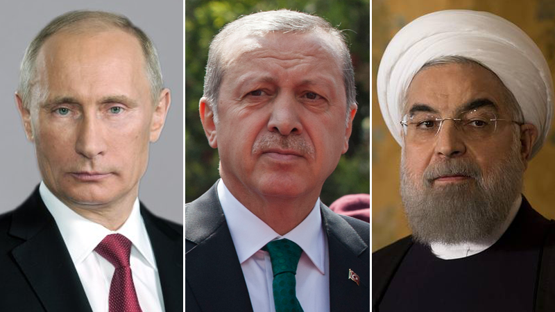 قمة روسية- ايرانية- تركية ضامنة للسلام في سوريا تعقد باستضافة بوتين