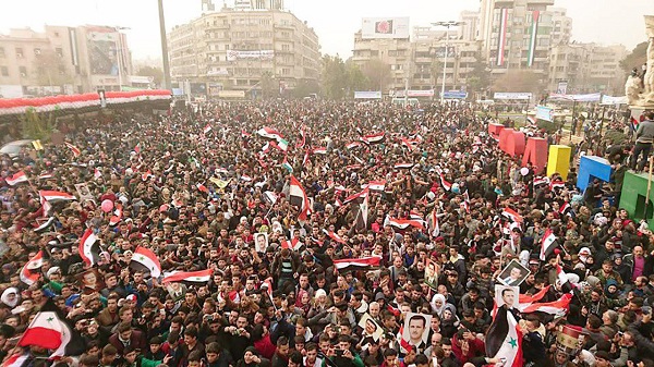 بالصور..حلب تحيي ذكرى السنوية للانتصار على الارهاب بمشاركة جماهيرية واسعة