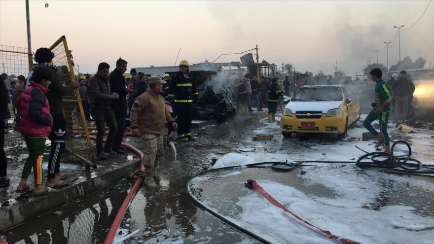 Atentado en capital iraquí deja al menos 120 muertos y heridos
