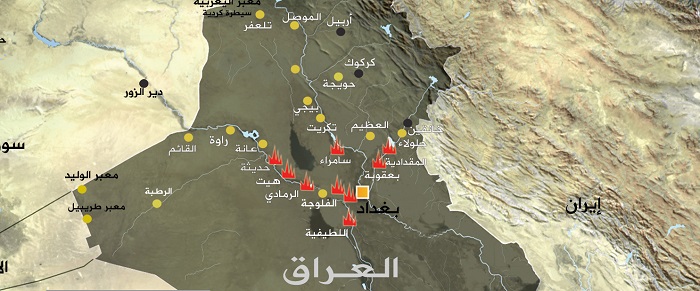 اشتباكات بين البيشمركة وحزب العمال الكردستاني في سنجار غرب الموصل+خريطة مفصلة