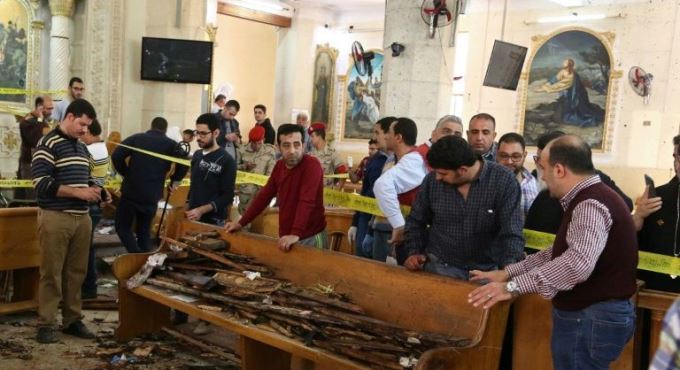 Atentados en dos iglesias de Egipto dejan al menos 44 muertos