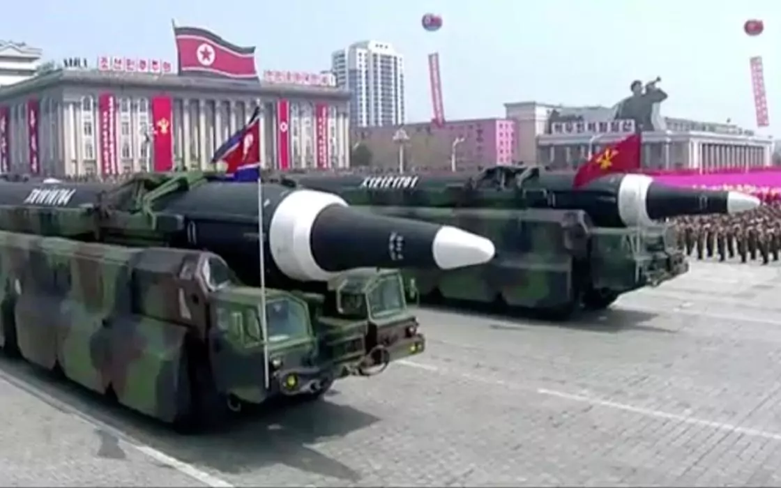 North Korea Displays Submarine-Launched Ballistic Missiles for First Time