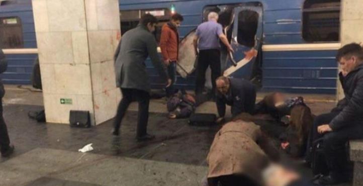 Al menos 14 muertos en una explosión en el metro de San Petersburgo