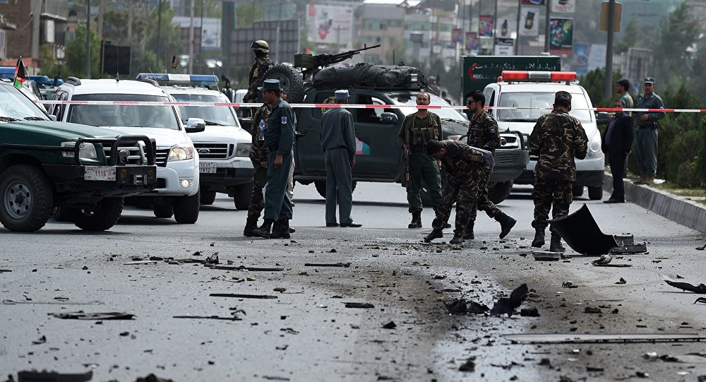 انفجار ضخم قرب السفارة الامريكية في كابول
