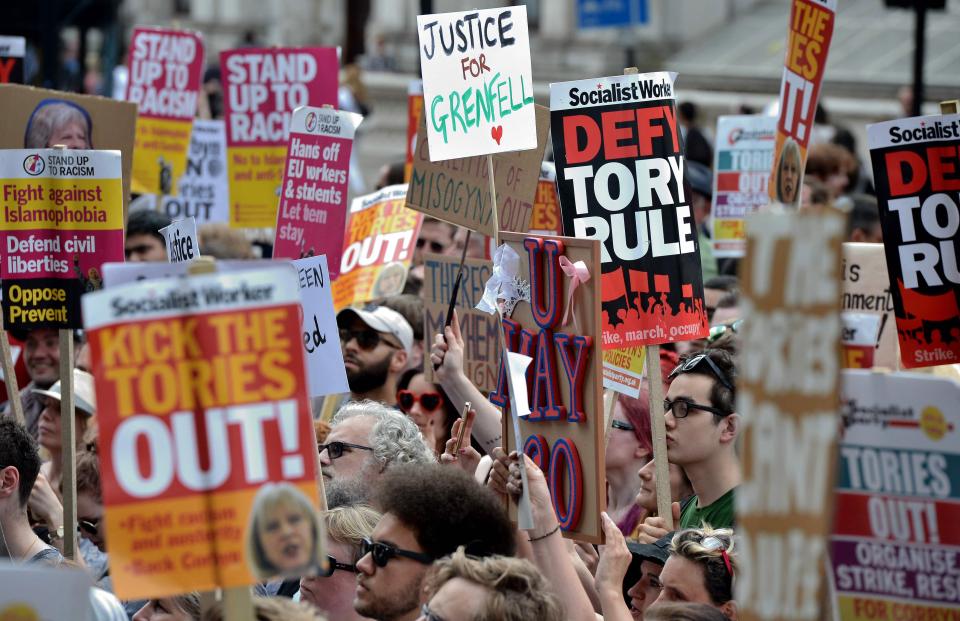 ’Day of Rage’ Protests in London, Citizens Demand Resignation of May