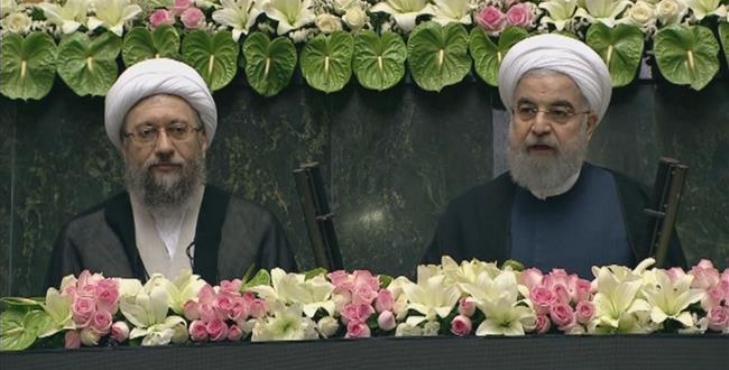 Rohani jura como el  presidente de Irán