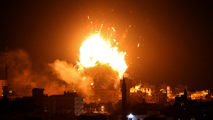 Israeli Regime Destroys TV station HQ in Gaza