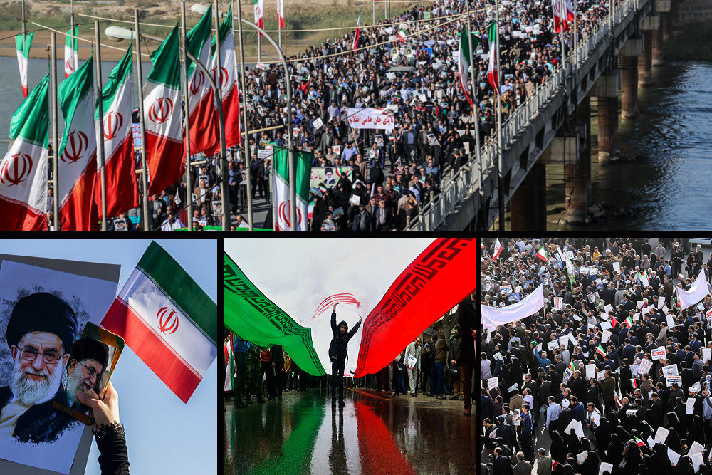 بالصور..انتفاضة الشعب الايراني بوجه مثيريّ الفتنة وداعميهم