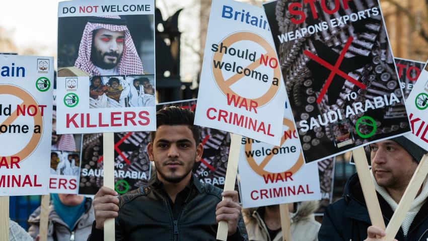 Saudi Crown Prince London Visit to be Marred by Protests over Yemen War Crimes