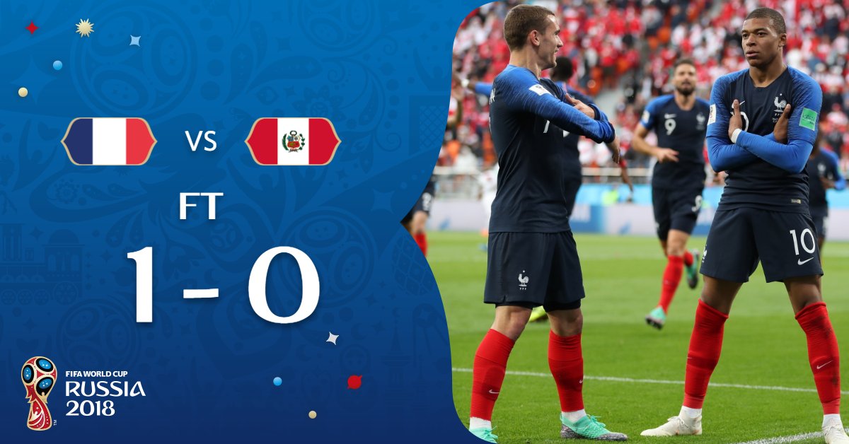 فرنسا تتأهل على حساب البيرو