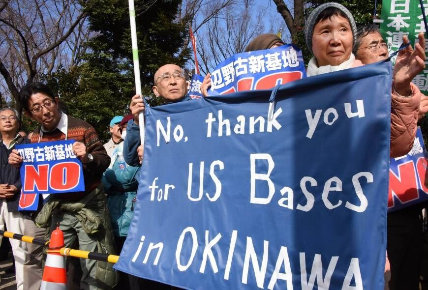 Residents Protest Deployment of US F-22 Warplanes in Japan’s Okinawa