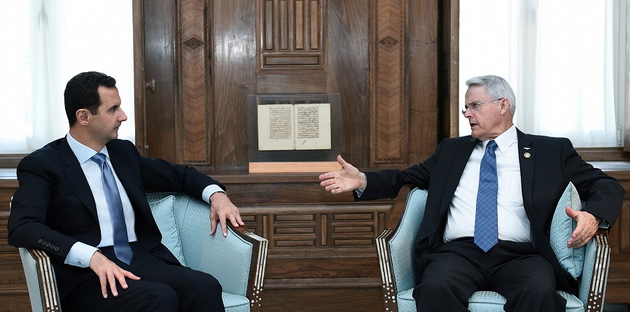 US Policies Based on Threats, Sanctions, Support for Terrorism: President Assad