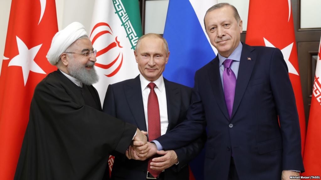 Iranian, Russian, Turkish Presidents Hold Syria Summit in Tehran