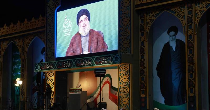 Hezbollah Chief Praises Iran’s Progress 40 Years after Islamic Revolution