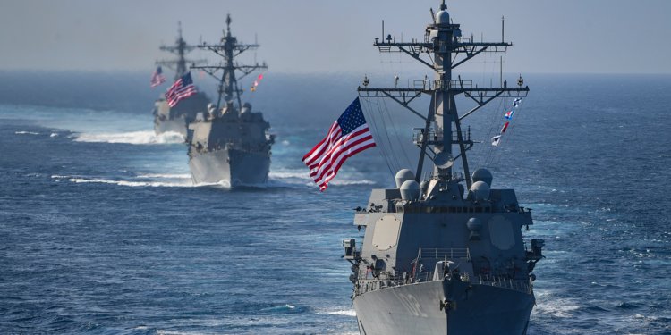 US Provokes China Militarily, Sends Warships to Taiwan Strait