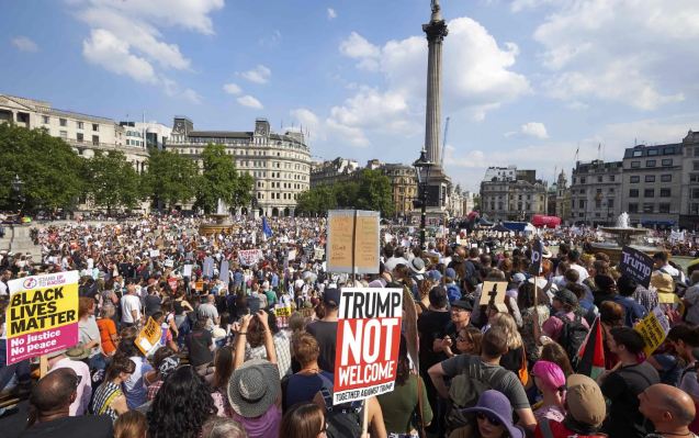 Mass Protests Expected to Disrupt Trump’s UK Visit despite Police