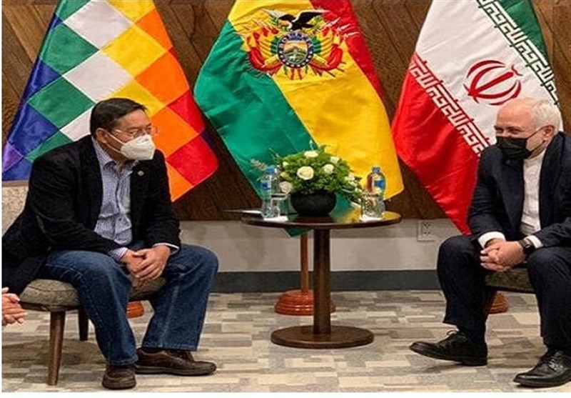 ظريف والرئيس البوليفي الجديد يبحثان تنمية العلاقات الثنائية بين البلدين
