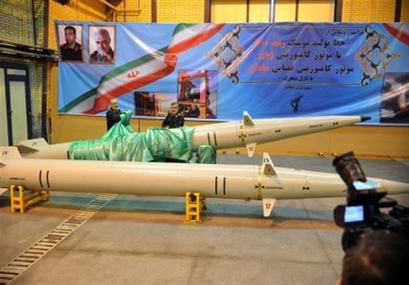 Iran Unveils New Missile with Composite Engine Block