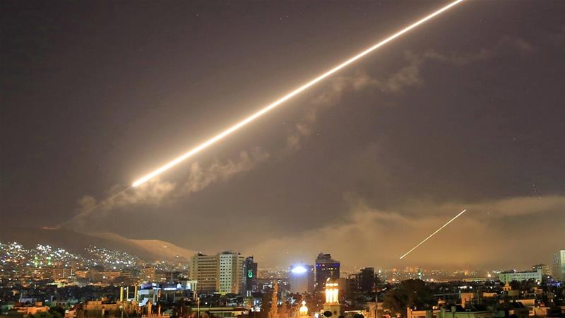 Syria Downs Israeli Missiles over Damascus