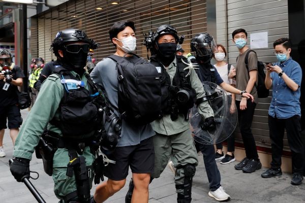 Hong Kong Police Arrest 300 Protesting Security Legislation