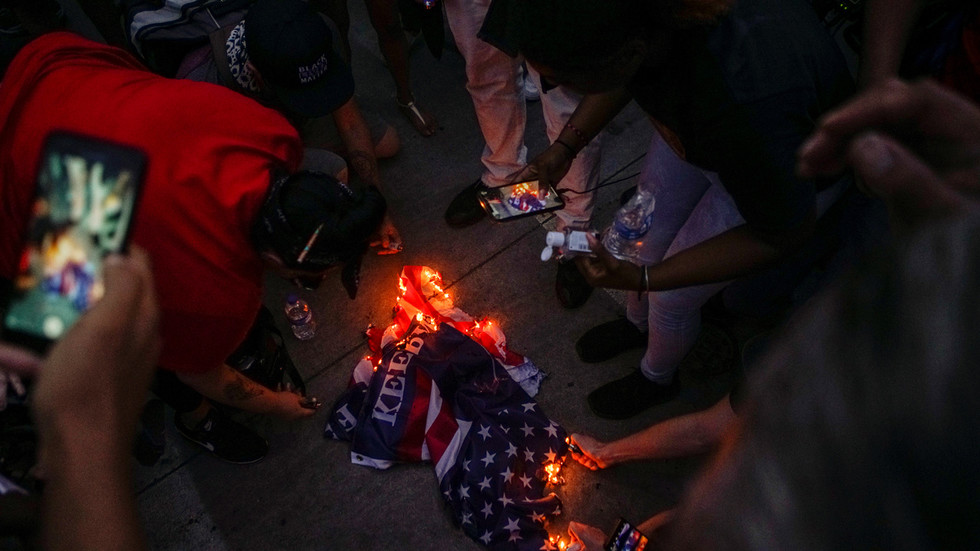 Trump Wants A Law Criminalizing Burning US Flag