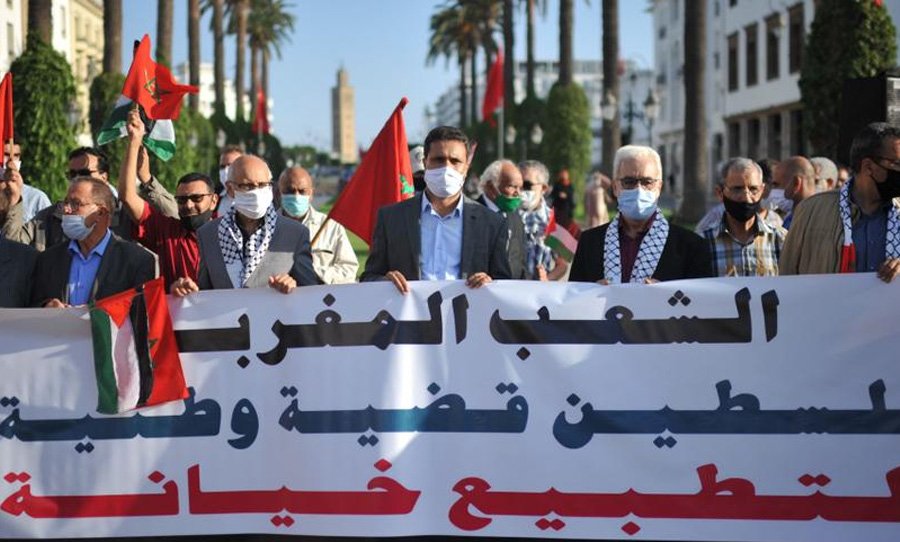 Moroccans Protest, Call for End to Normalization with Israeli Regime